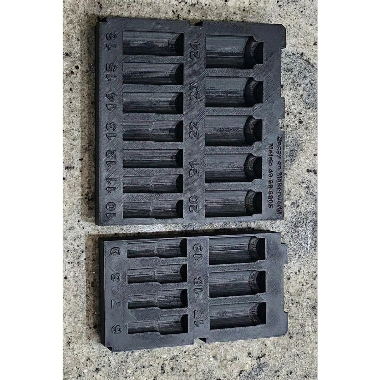Fits Milwaukee 49-66-6805 36pc Socket Set PACKOUT Drawer Insert (Insert Only)