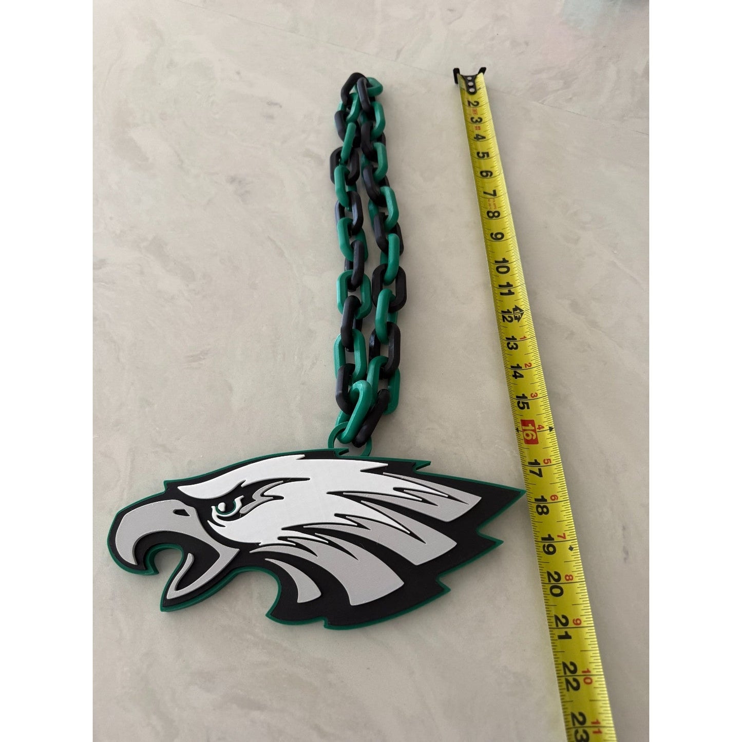 Philadelphia Eagles Oversized Fan Necklace, Pendant