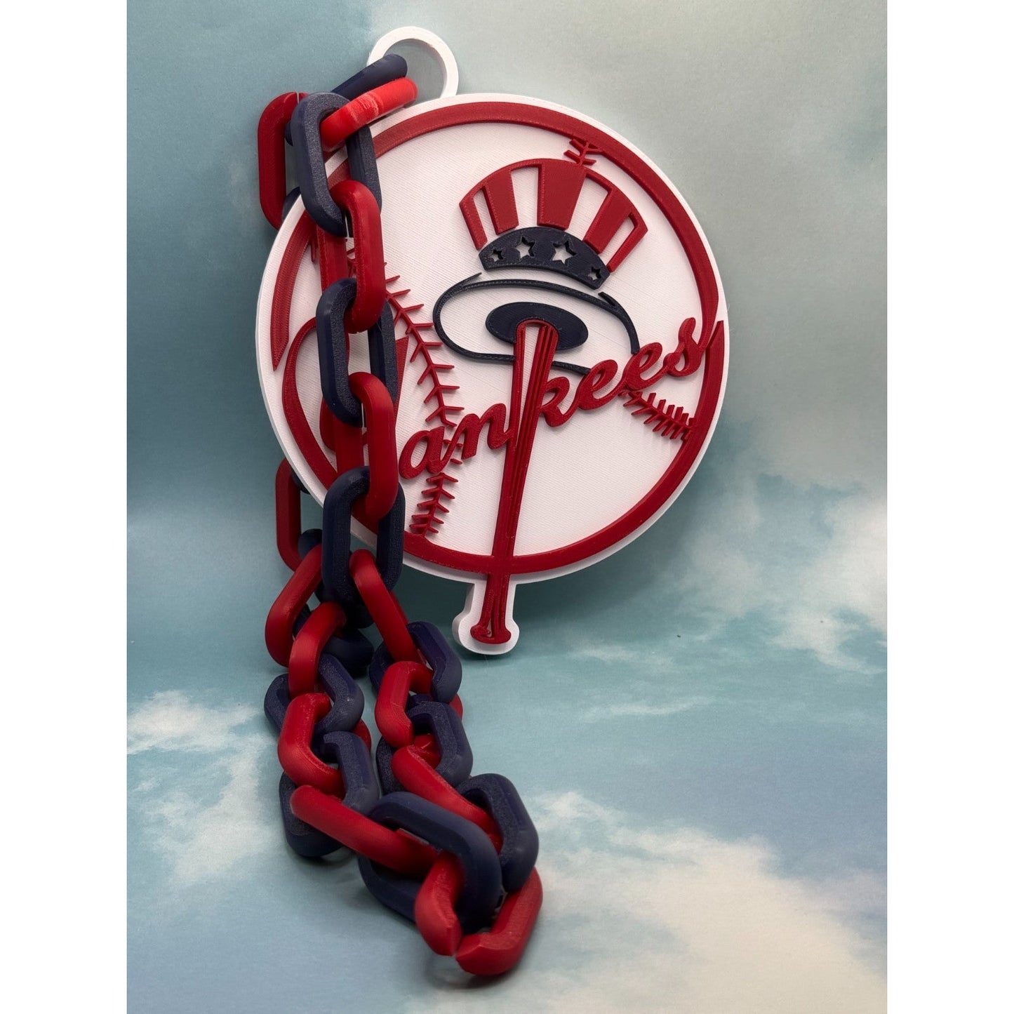 New York Yankees Oversized Fan Necklace, Hype Chain Join "the Bleacher Creature,