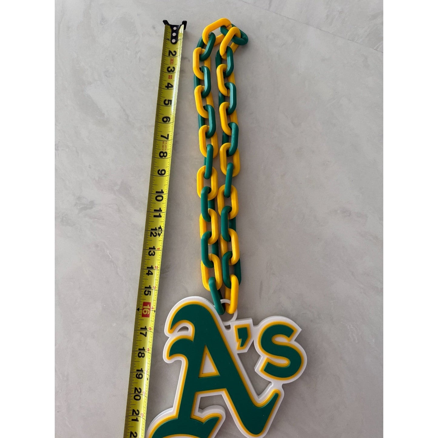 Las Vegas Athletics Oversized Logo Pendant and Chain Show your A's Pride