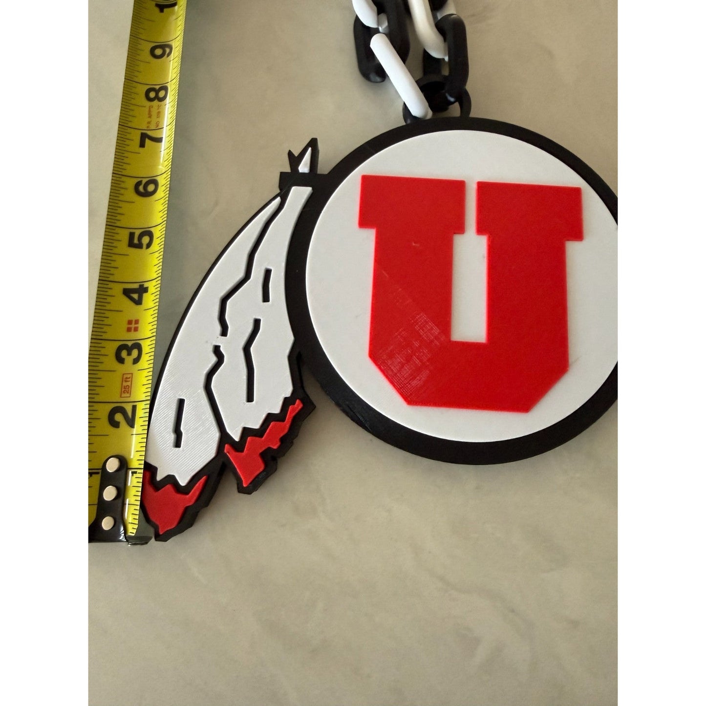 Utah Utes Oversized Pendant Fan Necklace, Imagine, then Do