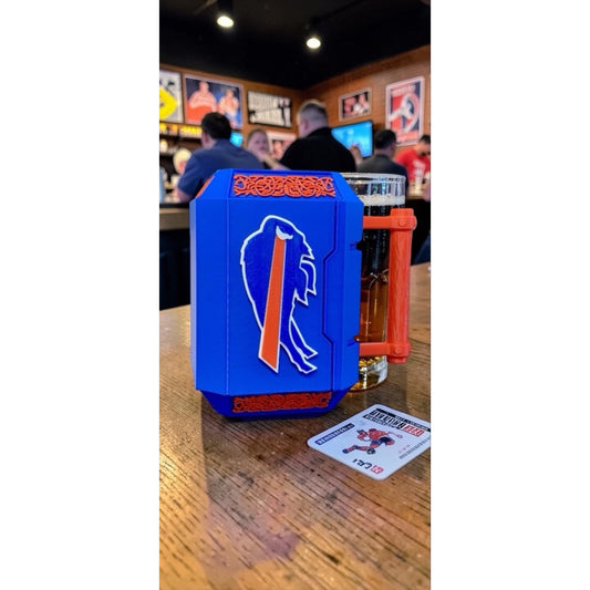 3D Printed Buffalo Bills Can Holder Koozie - Fits 12oz Cans + Slim Can Sleeve