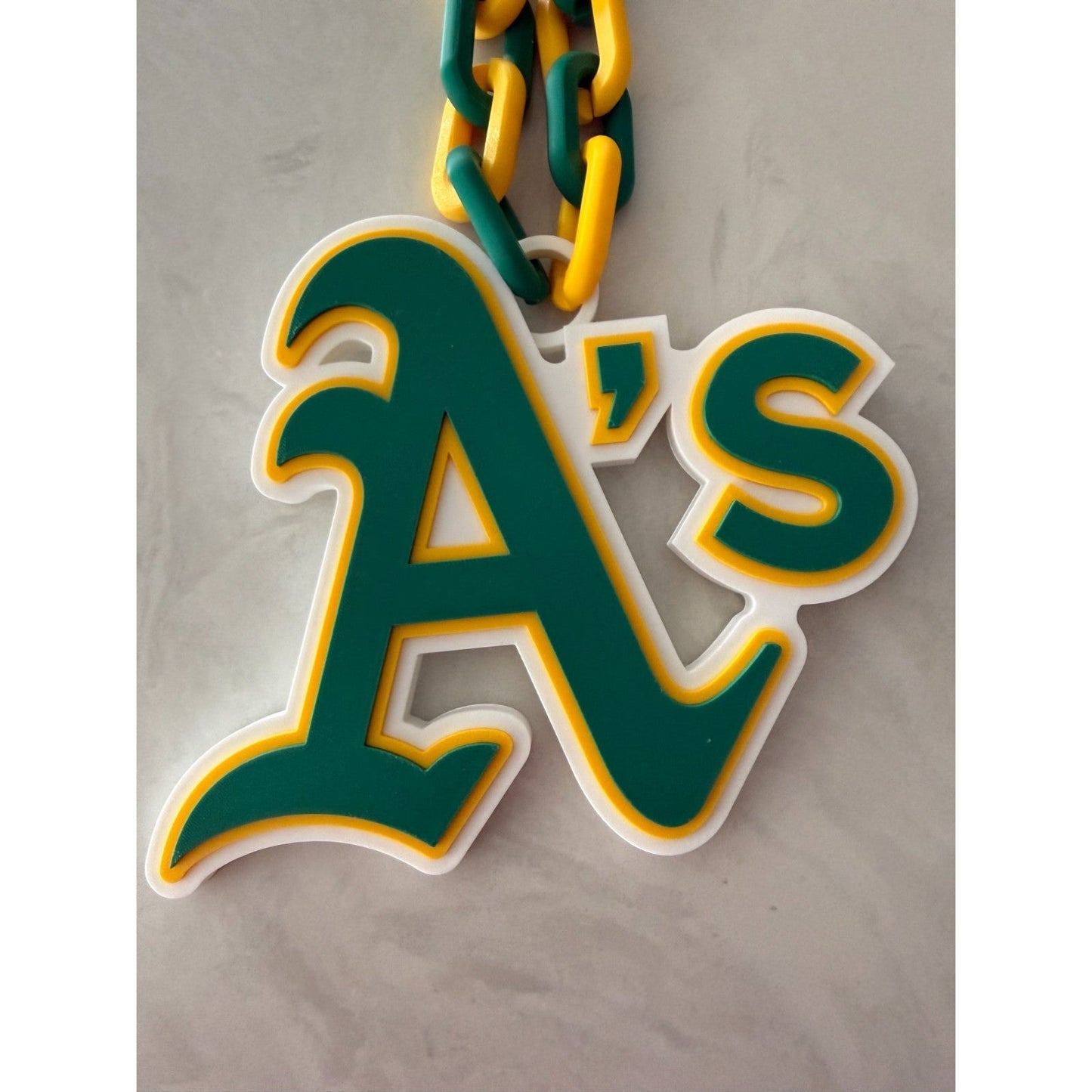 Las Vegas Athletics Oversized Logo Pendant and Chain Show your A's Pride