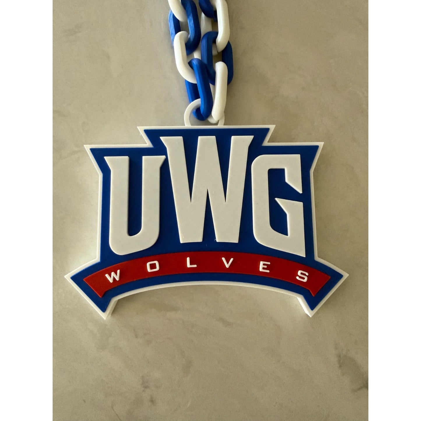 West Georgia Wolves Oversized Necklace Hype Chain Handmade