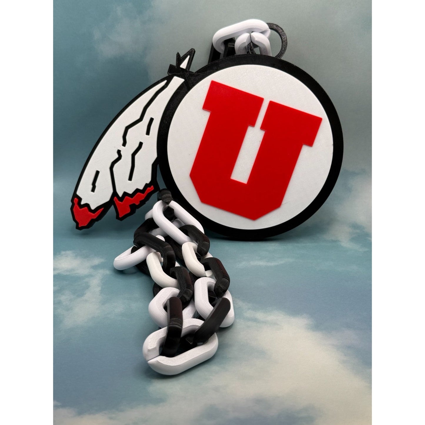 Utah Utes Oversized Pendant Fan Necklace, Imagine, then Do