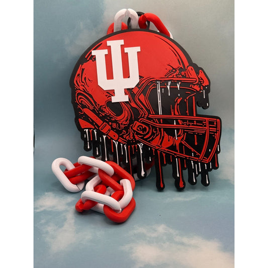 University Indiana Hoosiers Helmet Drip Hype Chain, Support your team in fashion