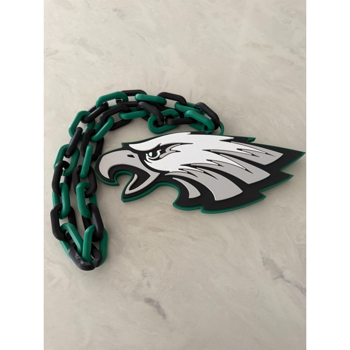 Philadelphia Eagles Oversized Fan Necklace, Pendant