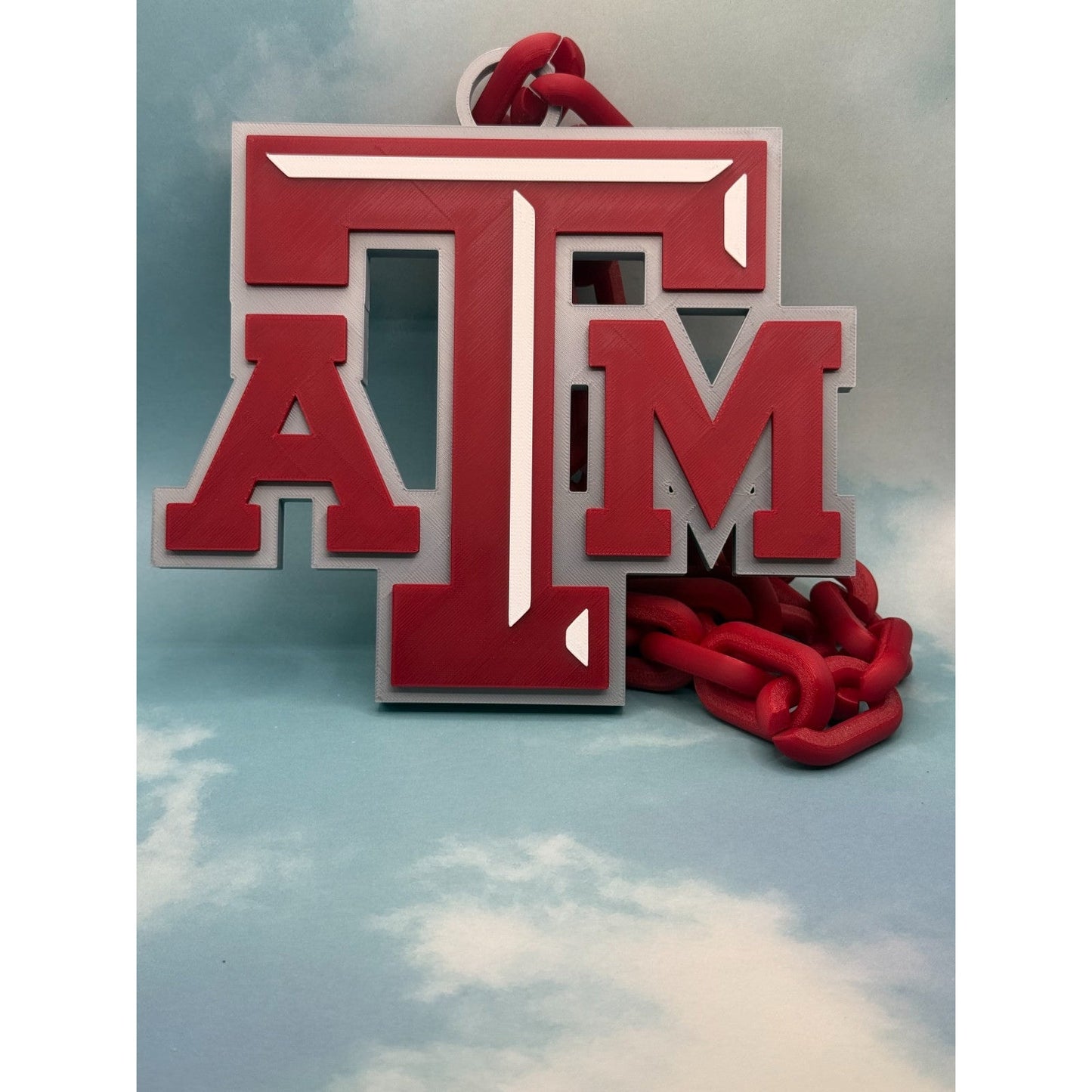 Texas A&M Aggies Fan Oversized Necklace, Hype Chain "Beat the hell outta"