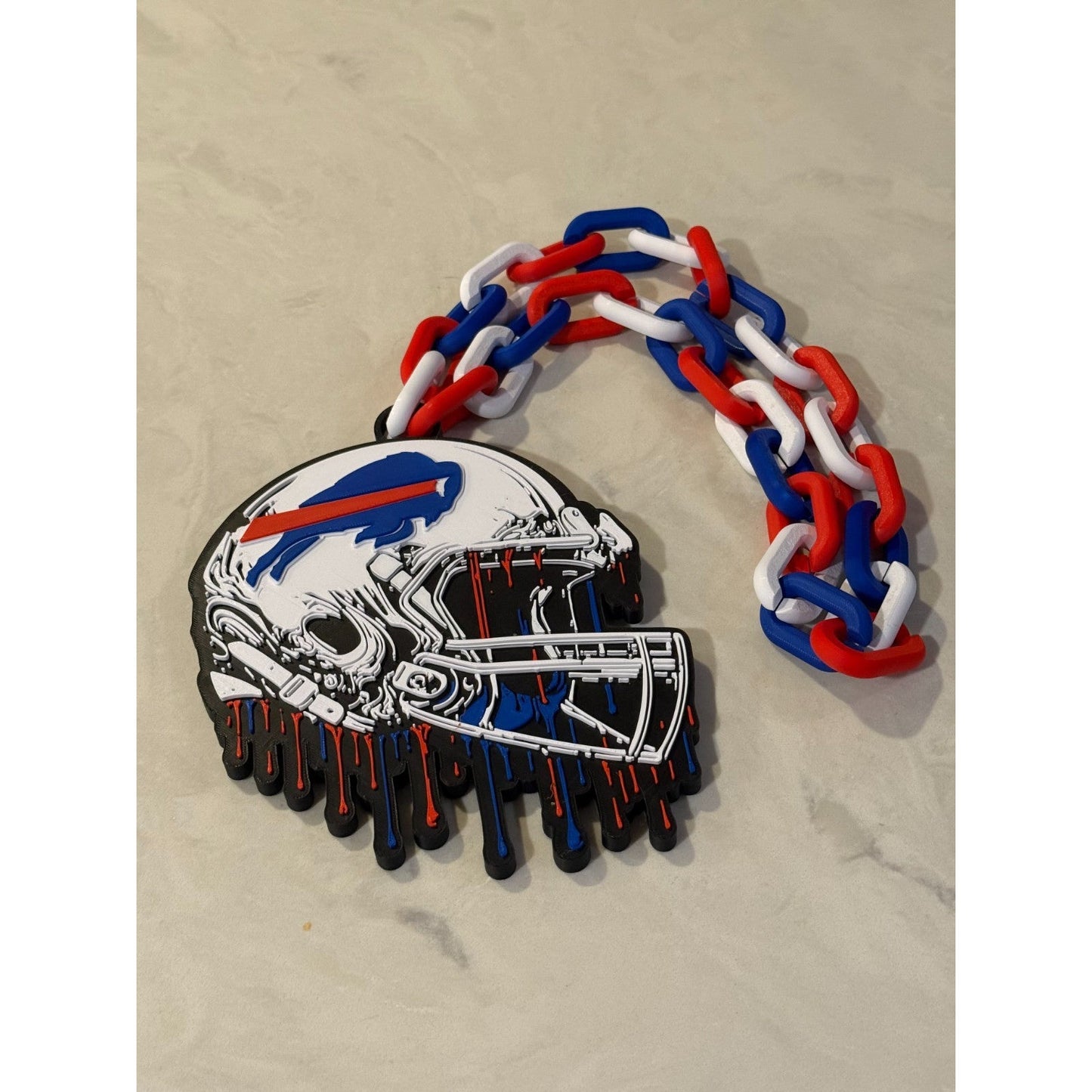 Buffalo Bills Helmet Drip Hype Chain, Represent The Bills Mafia's In Style!