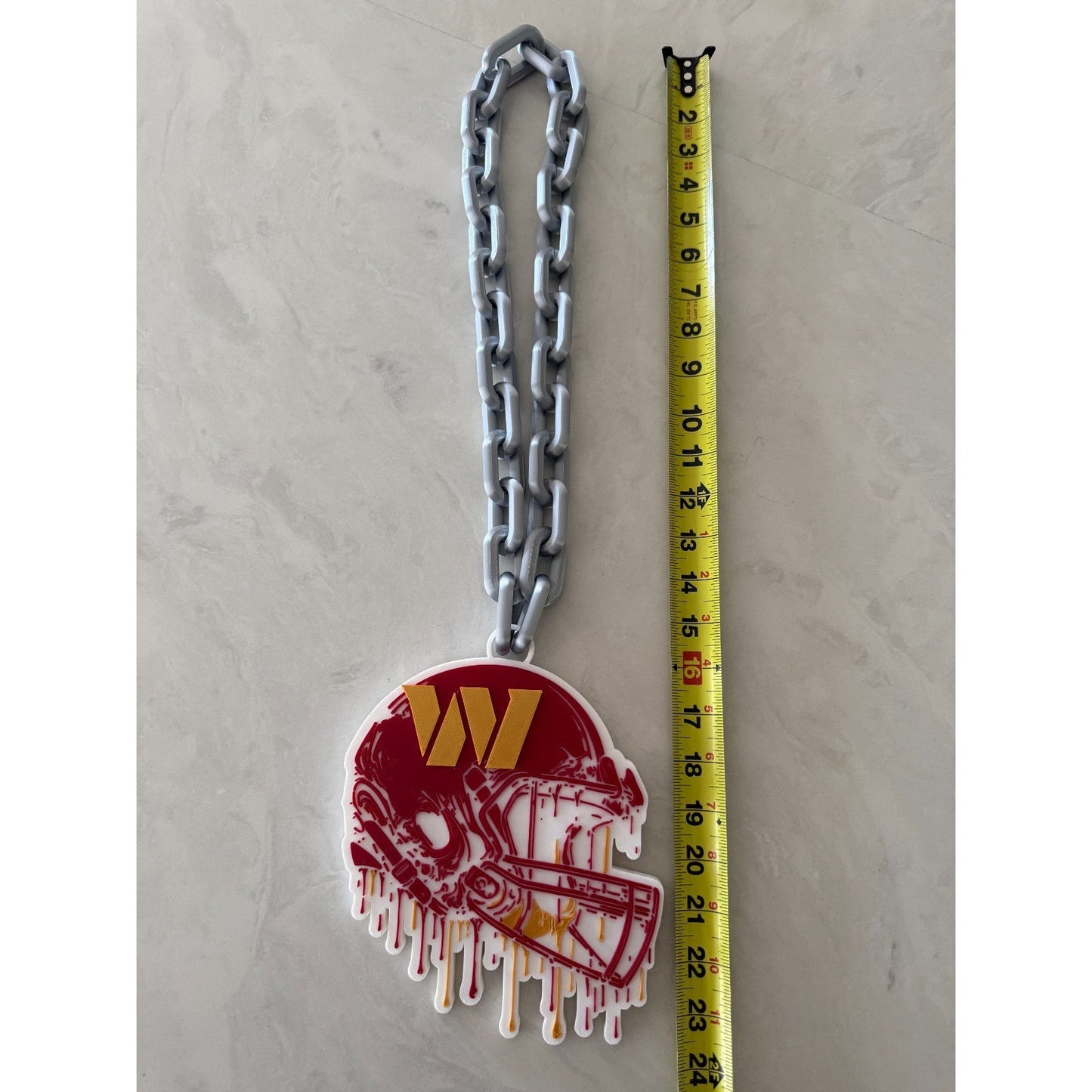 Washington Commanders Helmet Drip Oversized Hype Chain