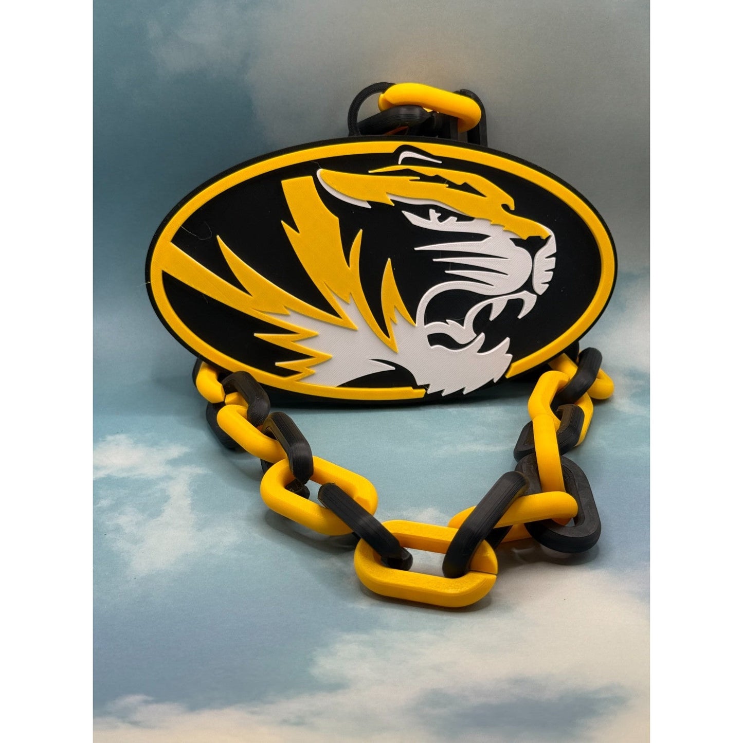Missouri Tigers Logo Oversized Necklace, Pendant Chain Show Your Mizzou Pride