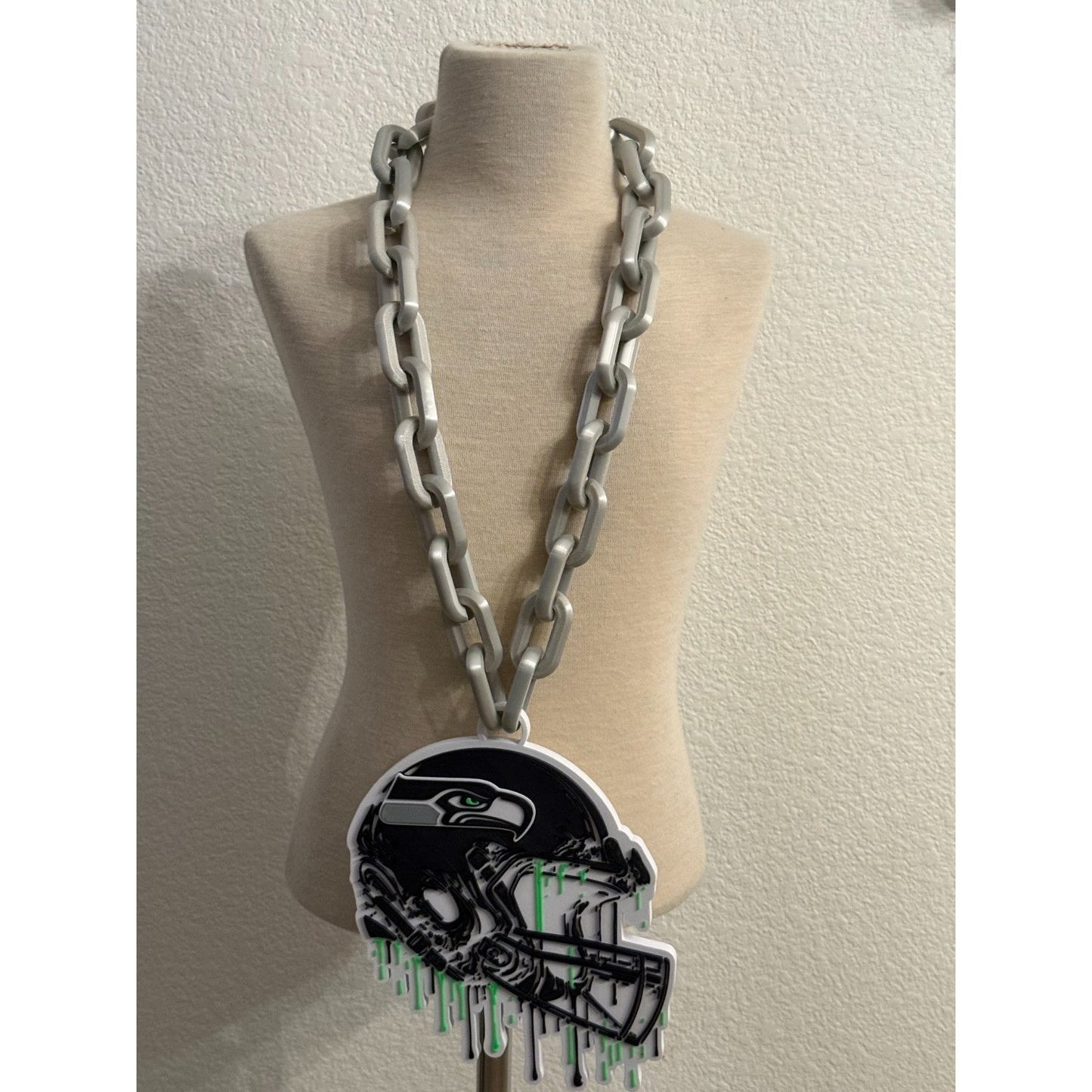 Seattle Seahawks Helmet Drip Oversized Hype Chain Show Your Pride!