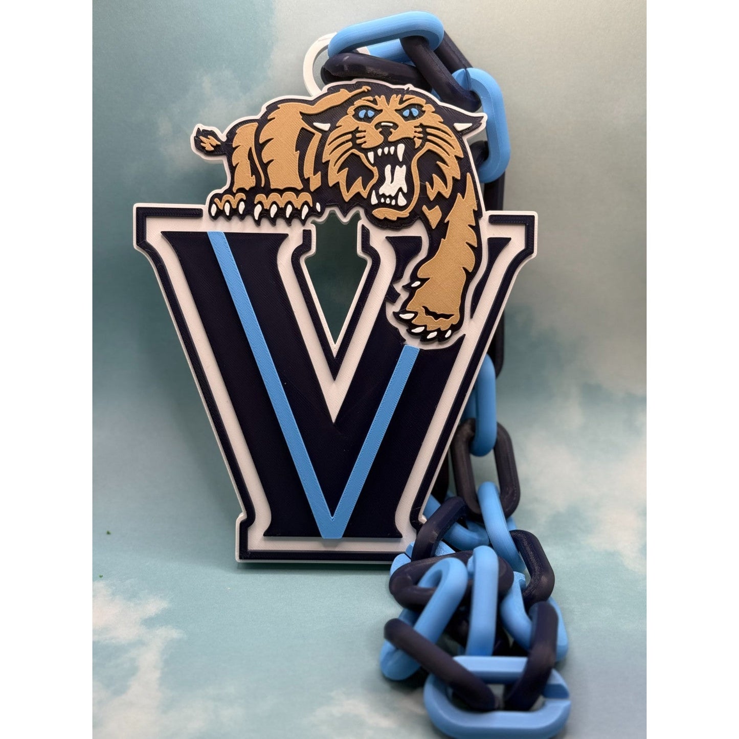 Villanova University Wildcats Oversized Necklace, Fan Pride Chain