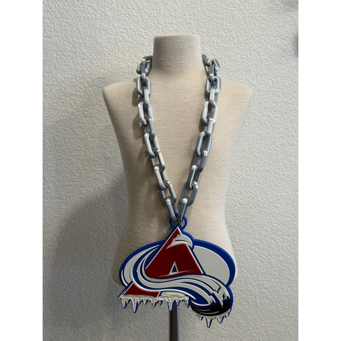 Colorado Avalanche Oversized  Drip Necklace, Hype Chain