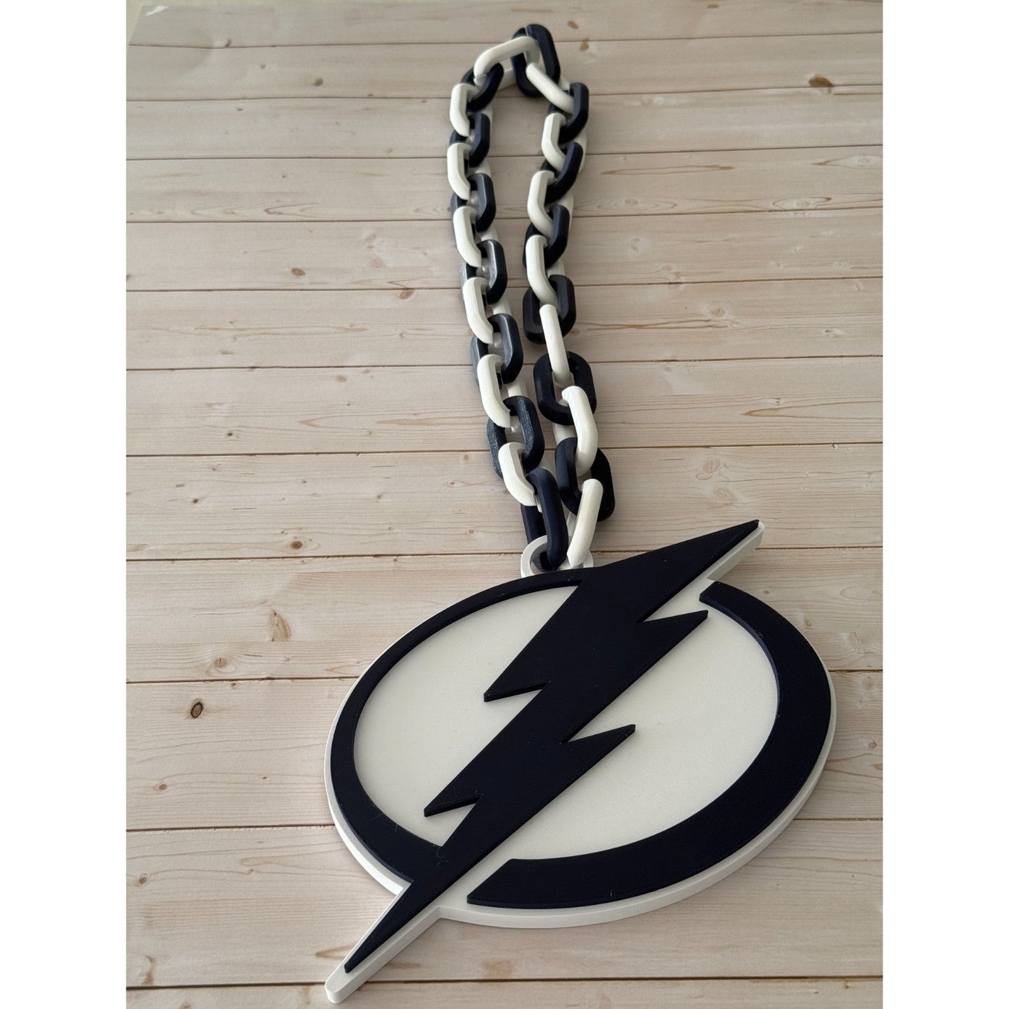 Tampa Bay Lightning Oversized Necklace, Hype Chain Be The Thunder!