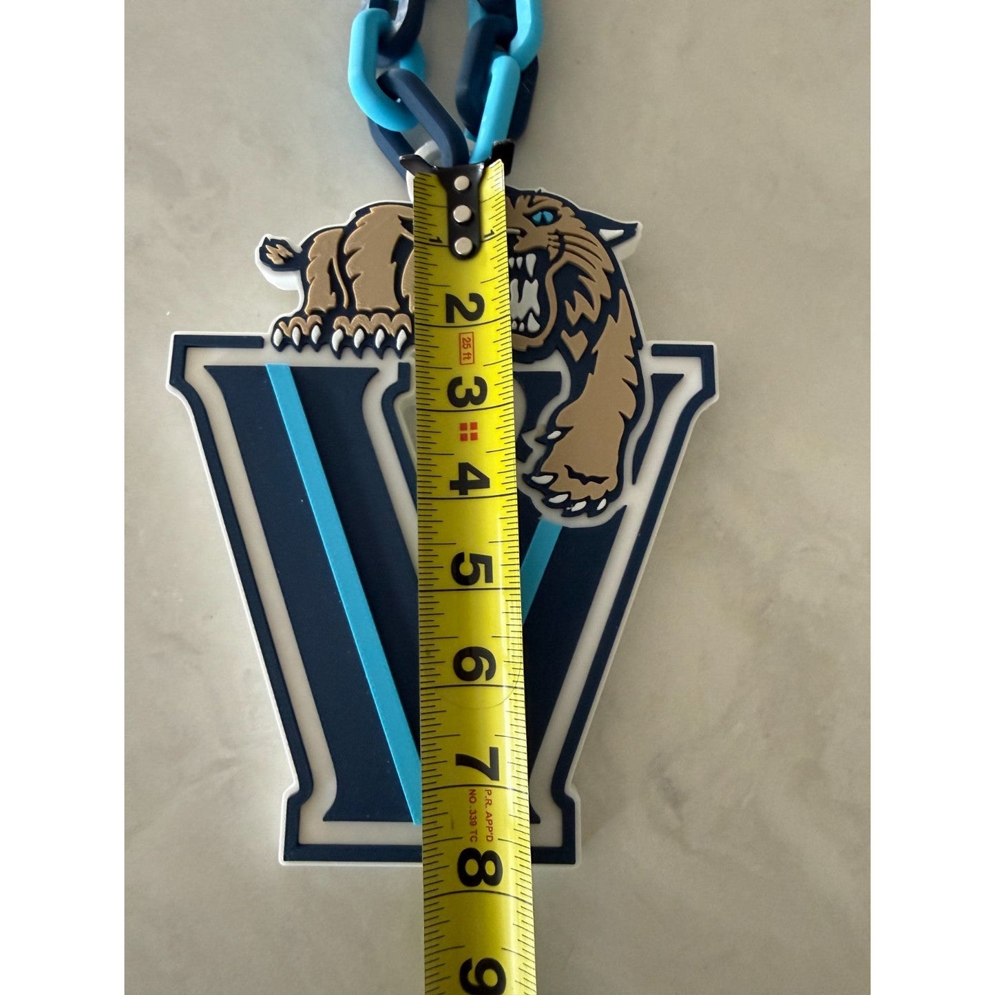 Villanova University Wildcats Oversized Necklace, Fan Pride Chain