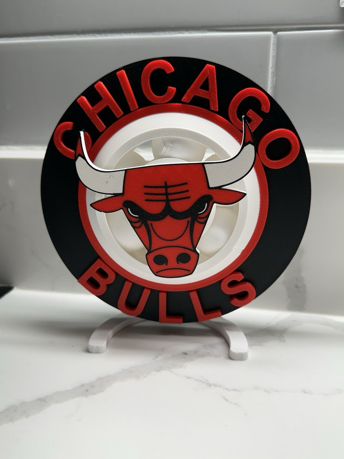 Chicago Bulls Spinner Desk Display And Chain