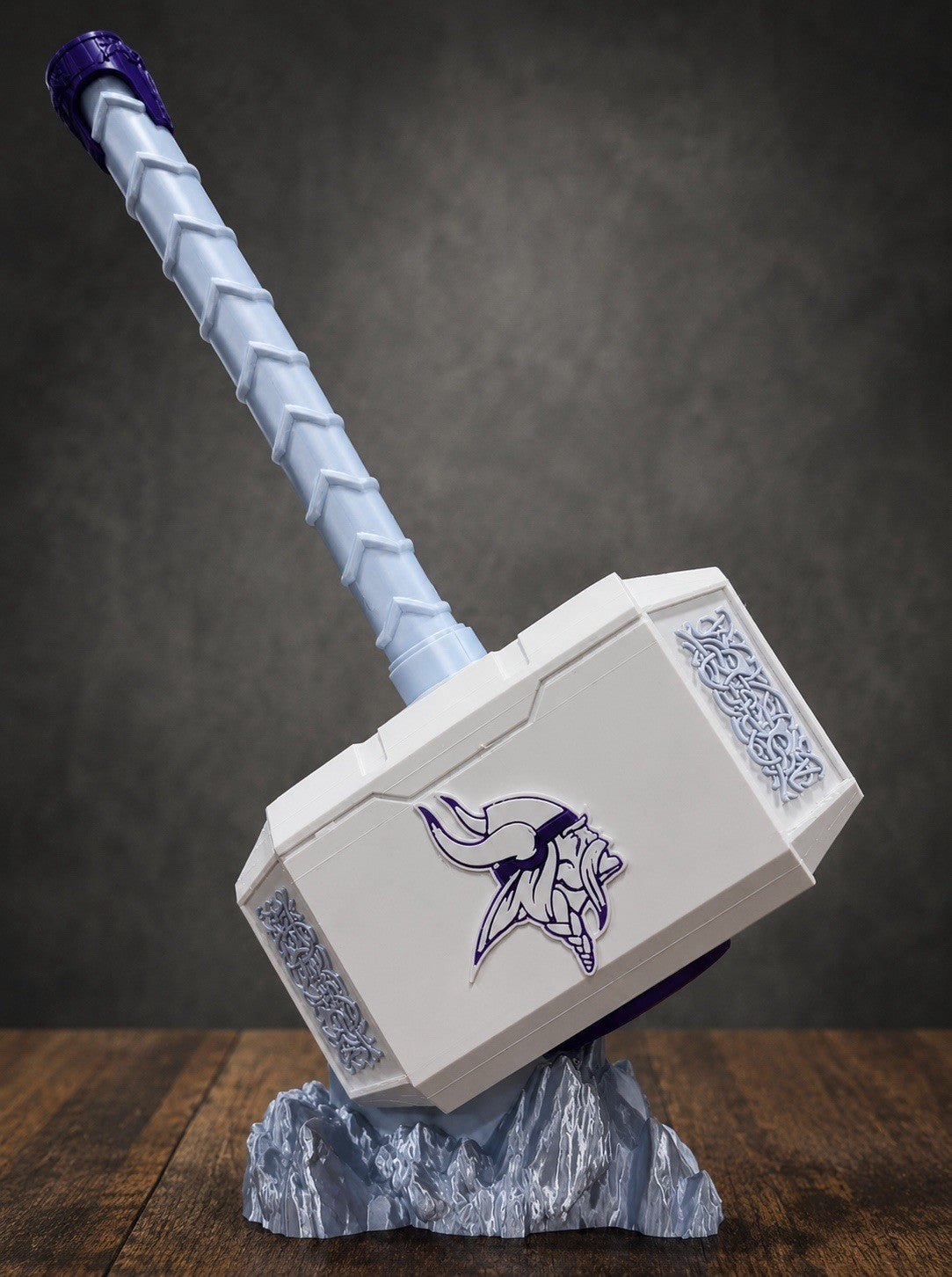 Minnesota Vikings Thor Hammer NFL INSPIRED Fan Gifts Man Cave Winter Warrior Alt