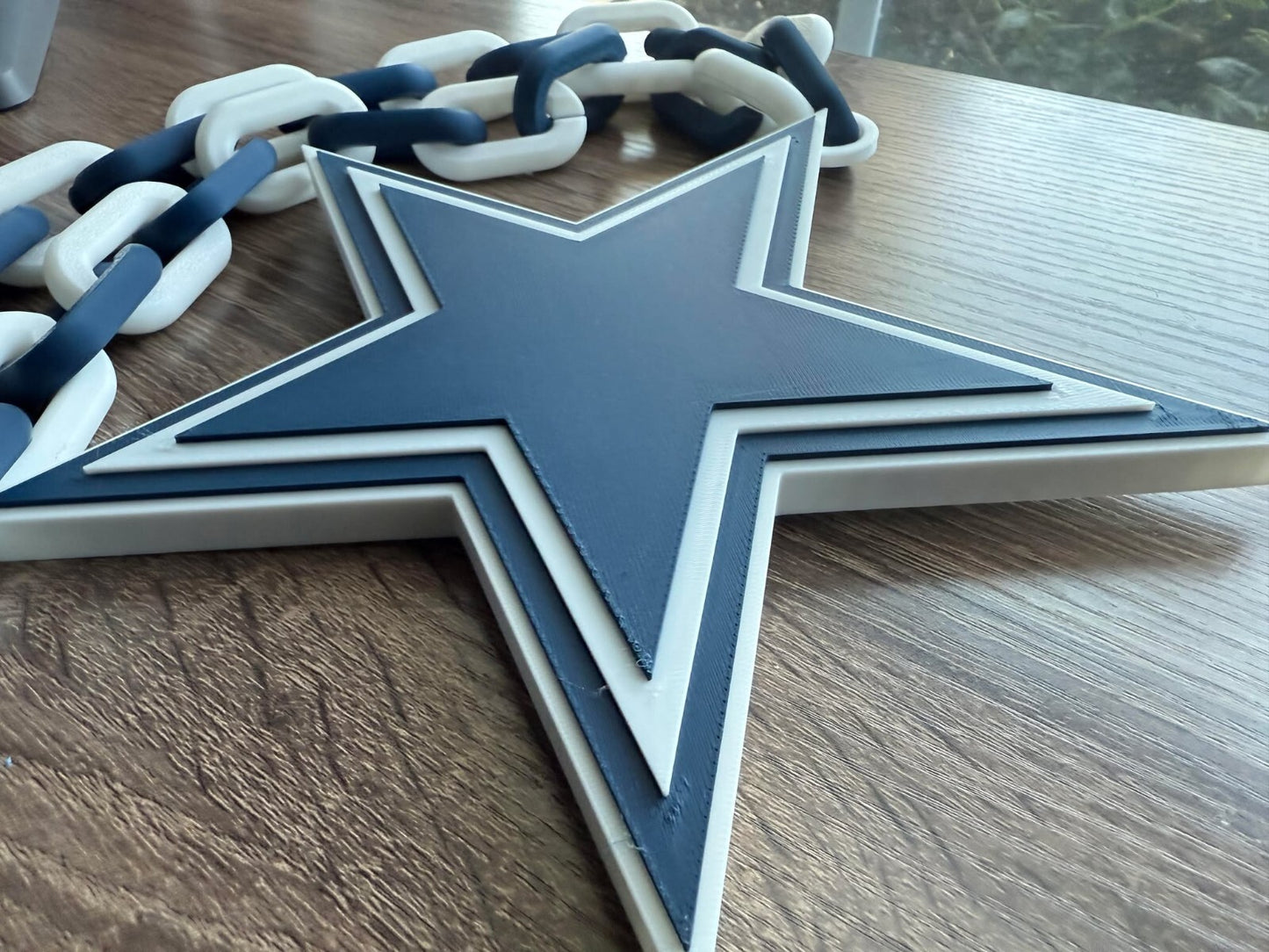 Dallas Cowboys Oversized Necklace, Hype Chain [Made to Order]