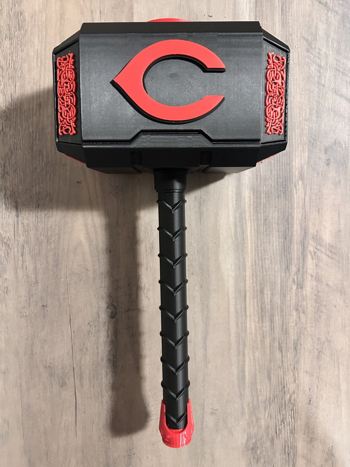 Eclipse Baseball Reds Themed Mjolnir Thor's Hammer