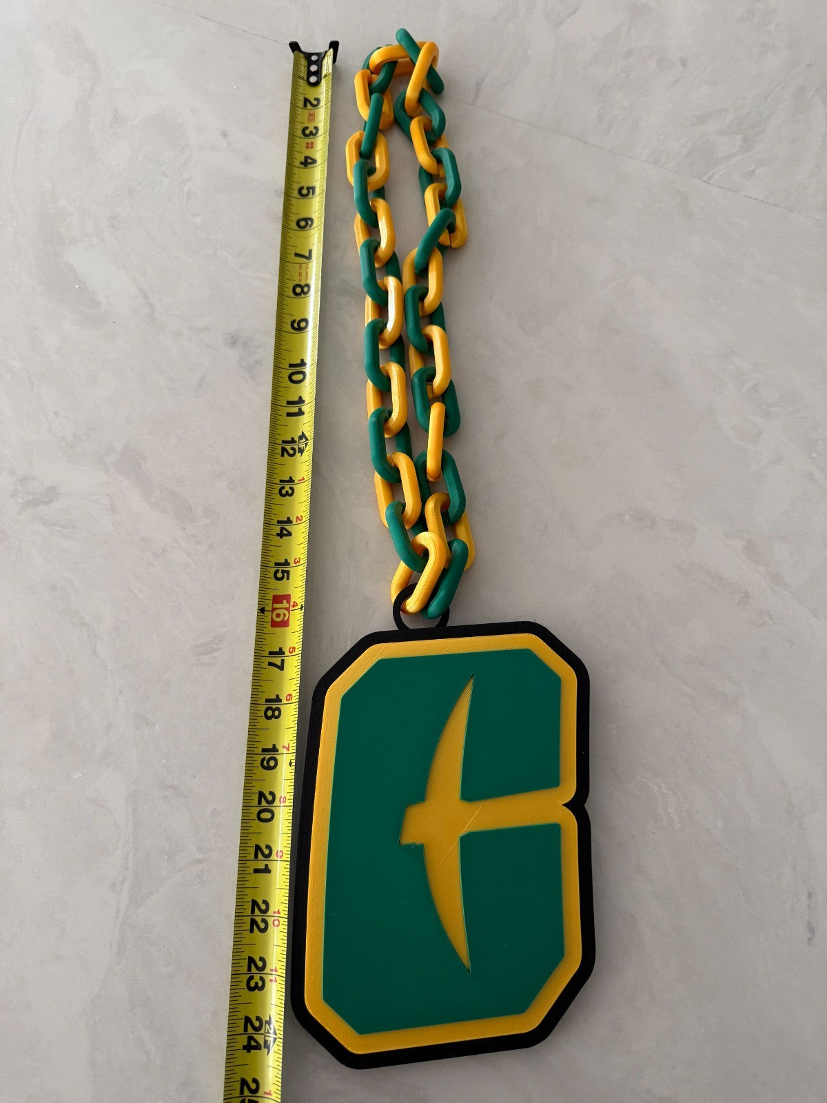 Charlotte 49ers Logo Necklace Oversized Turnover Chain HandMade 3D Printed