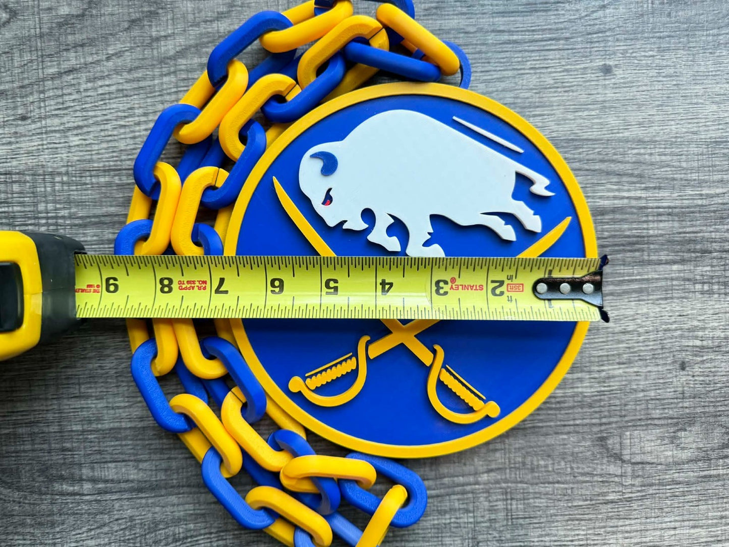 Buffalo Sabres Oversized Necklace, Hype Chain [Made To Order]