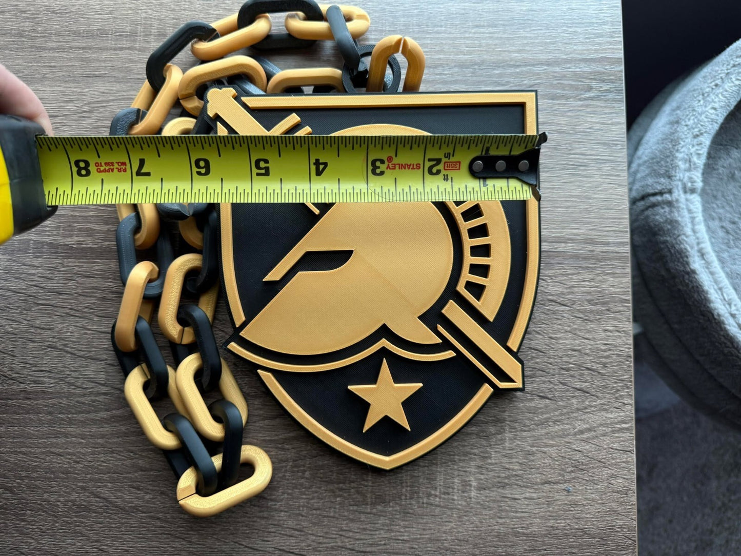 Army Black Knights Oversized Necklace, Hype Chain [Made To Order]
