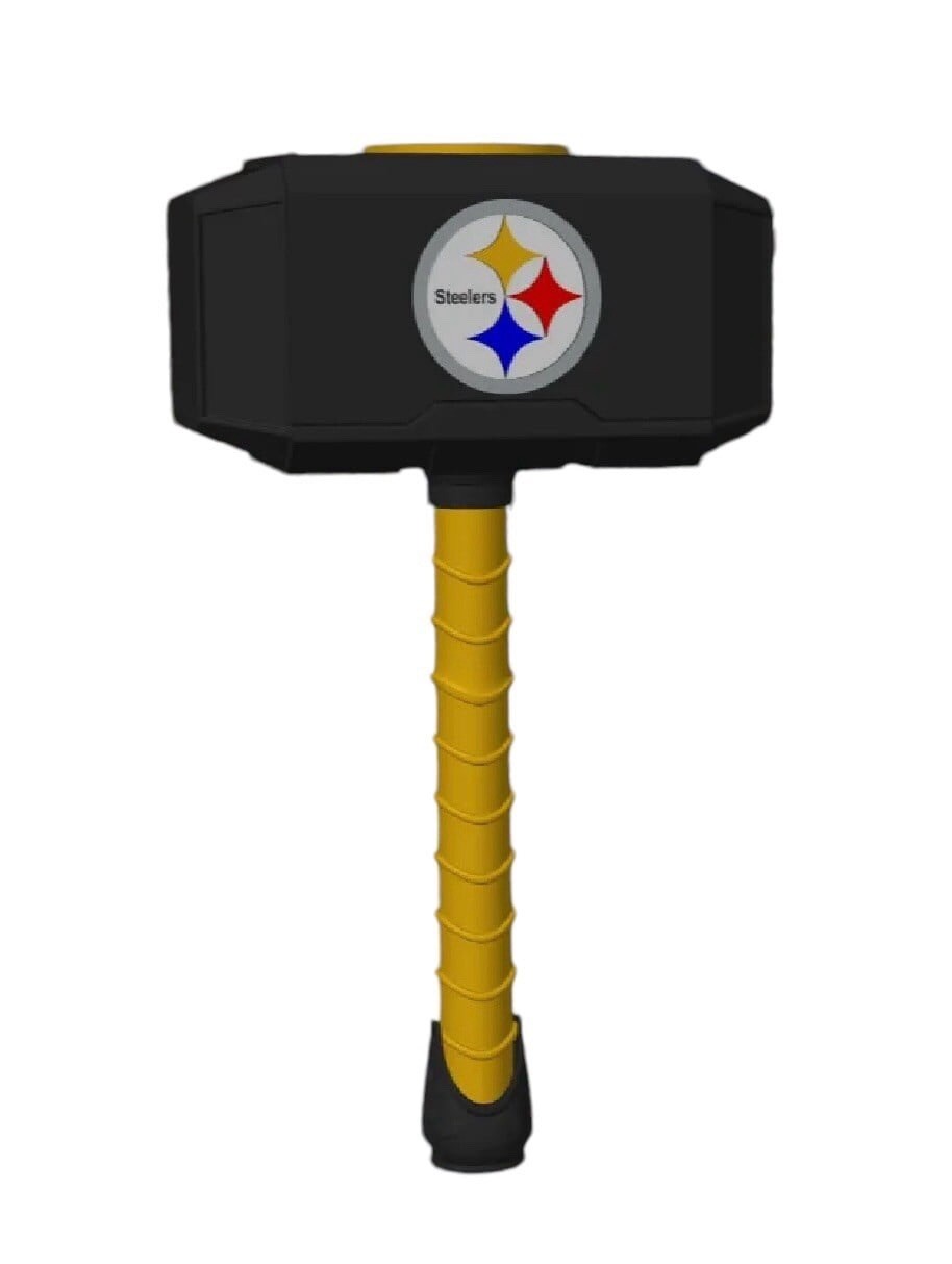 Steelers Football Themed Mjolnir Thor's Hammer