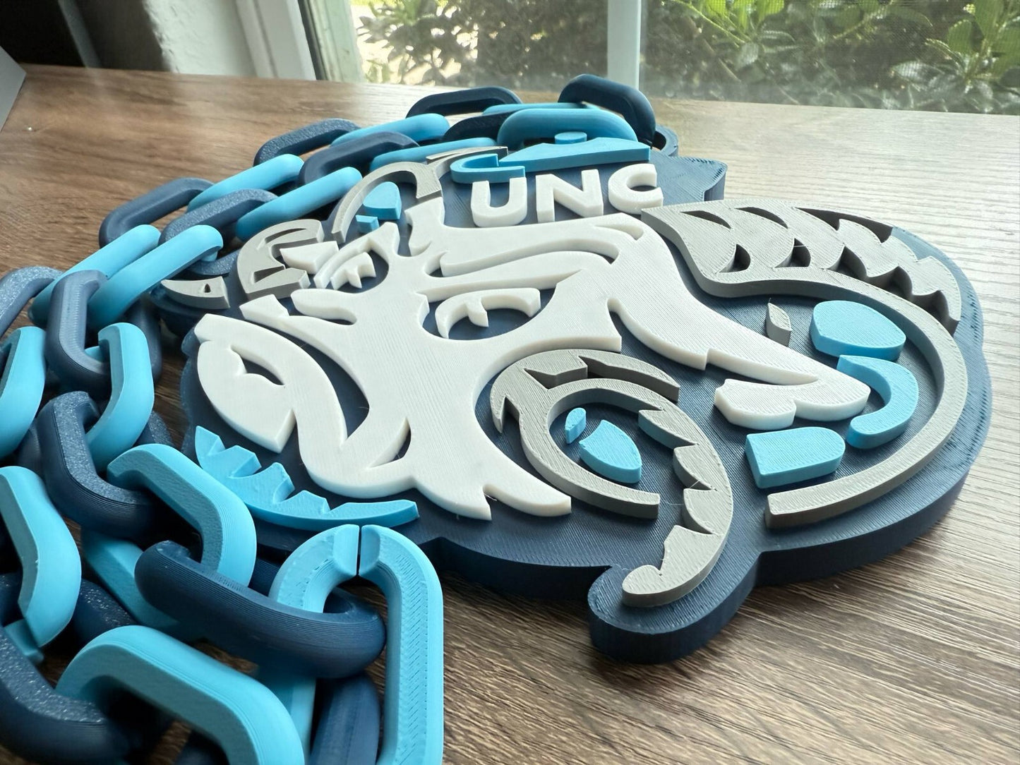 North Carolina Tar Heels V2 Oversized Necklace, Hype Chain [Made To Order]