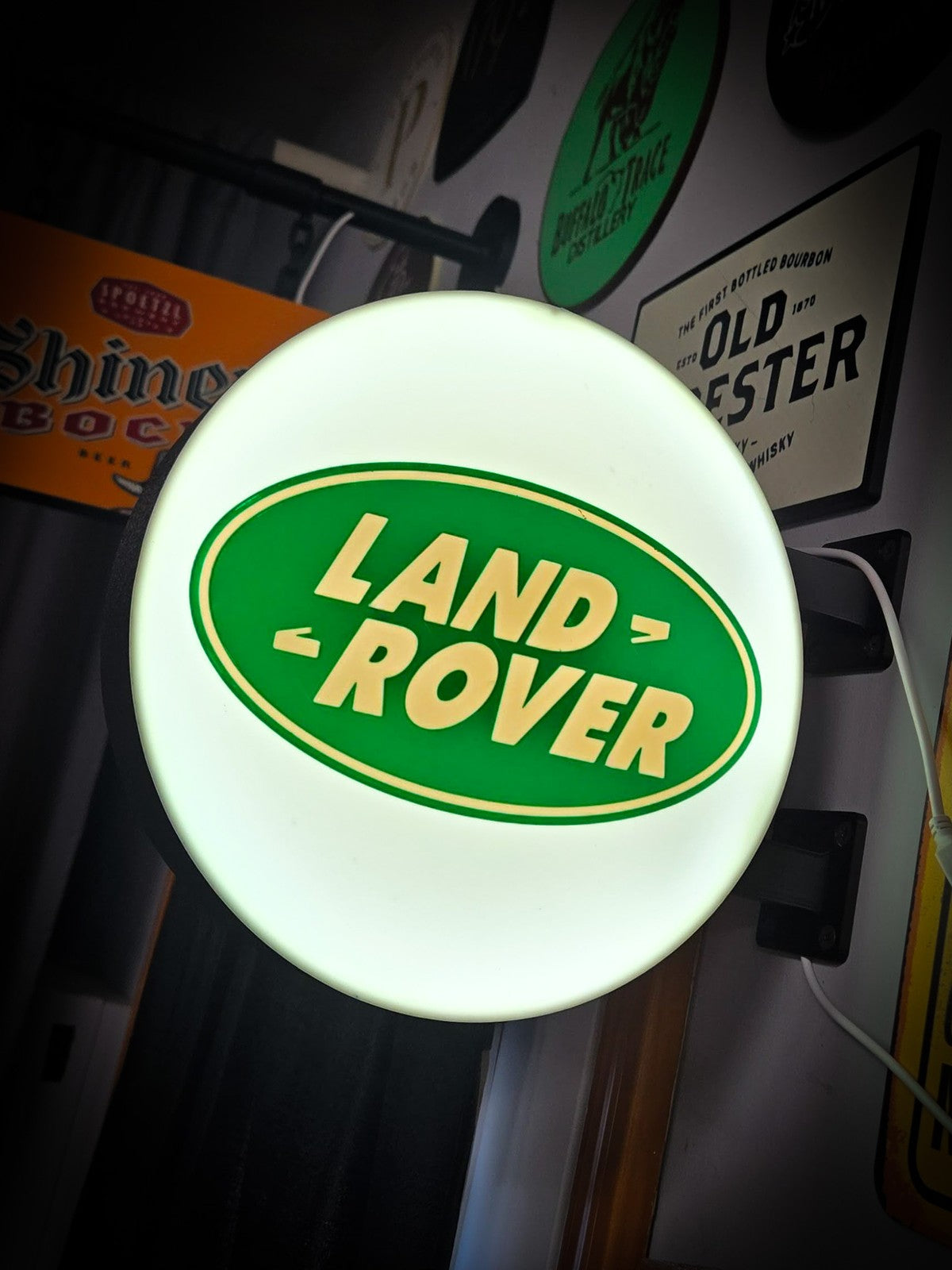 LAND ROVER 12 Inch Light Box LED Sign 3D Printed Wall Decor Man Cave Garage