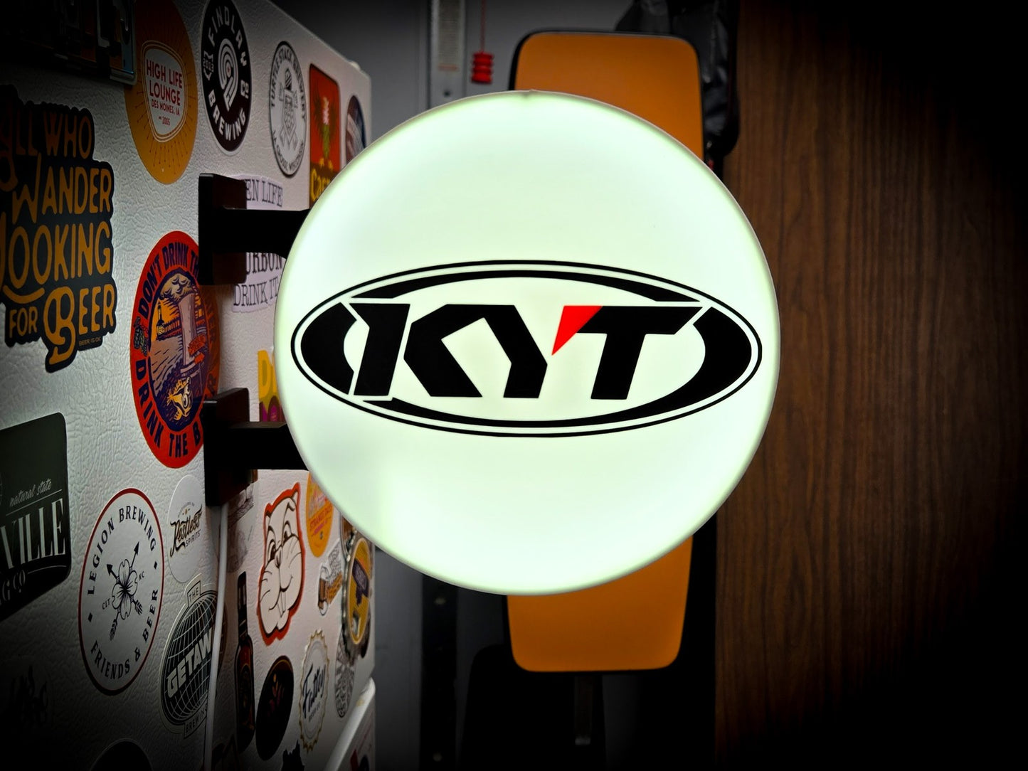 KYT 12 Inch Light Box LED Sign 3D Printed Wall Decor Man Cave Garage