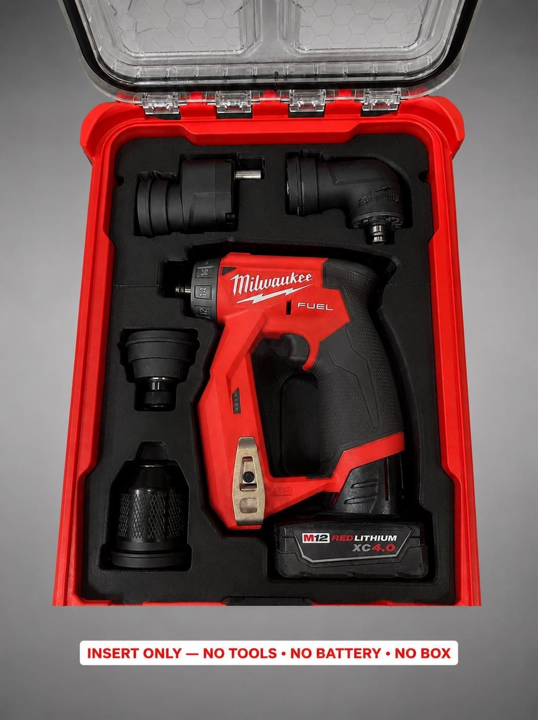 Milwaukee Packout Insert for M12 Fuel Installation Drill Driver |  3D Printed