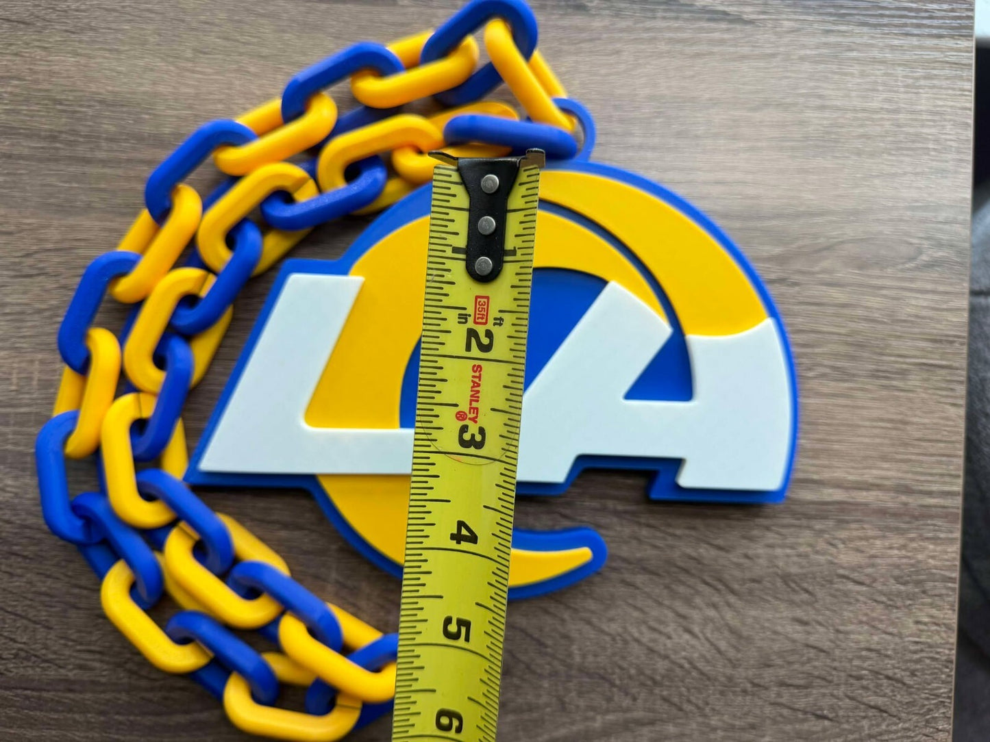 Los Angeles Rams Oversized Necklace, Hype Chain [Made To Order]