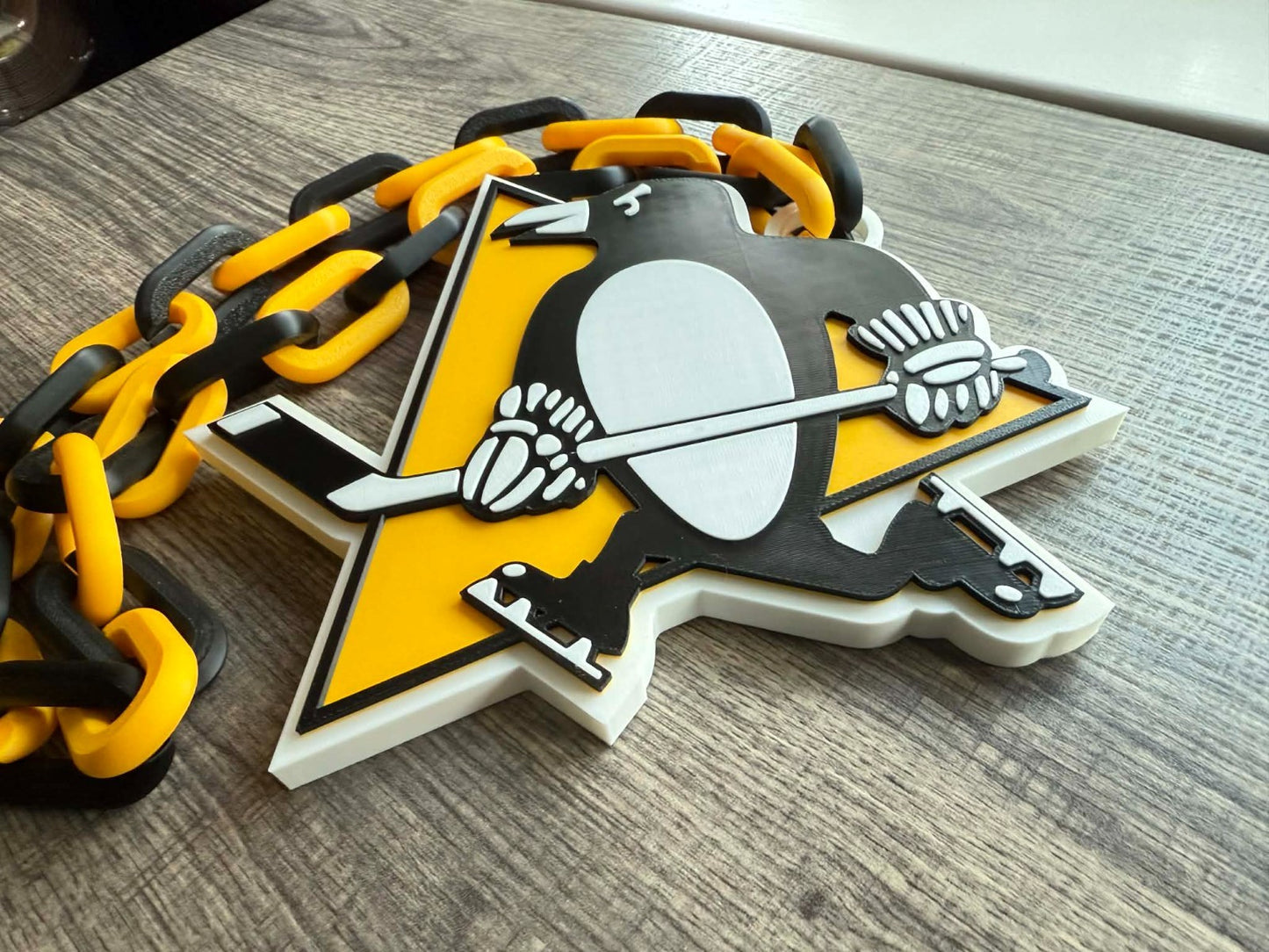 Pittsburgh Penguins Oversized Necklace, Hype Chain [Made To Order]