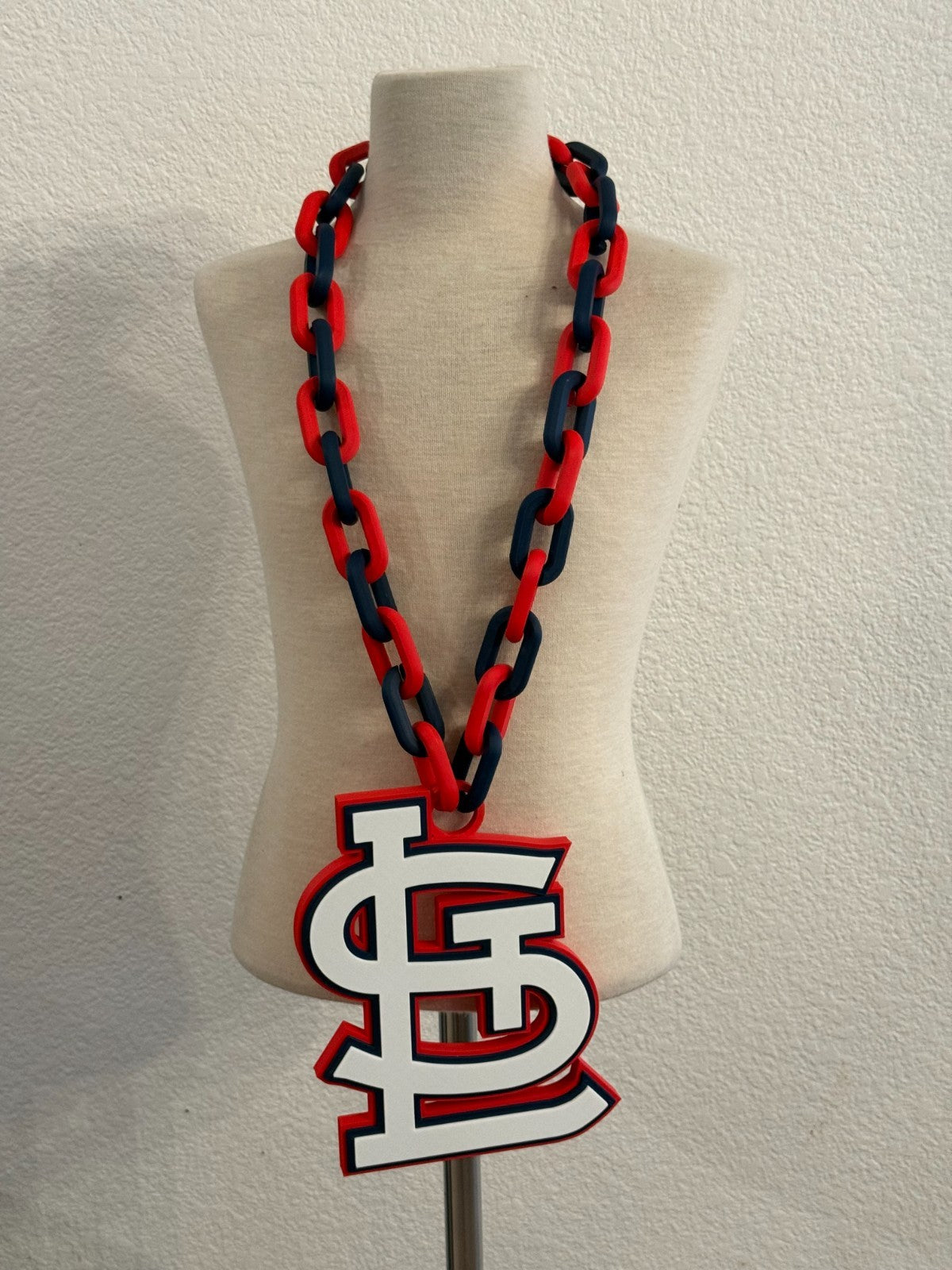 St. Louis Cardinals Oversized Necklace Turnover Chain HandMade 3D Printed