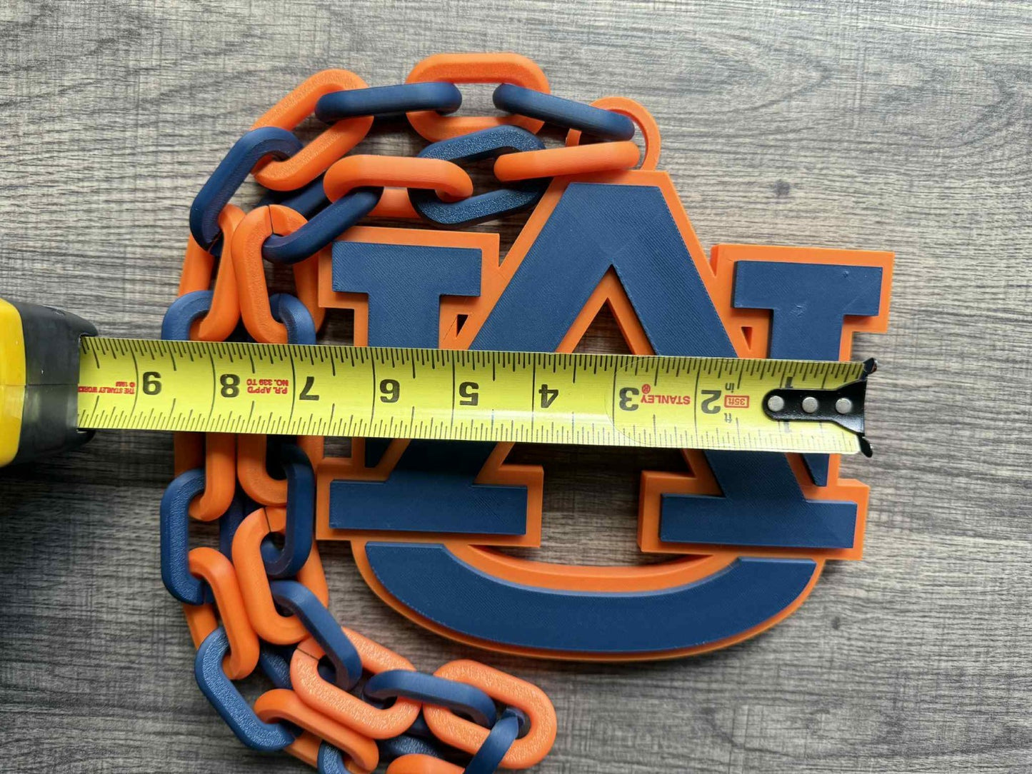 Auburn Tigers Logo Oversized Necklace, Hype Chain [Made To Order]