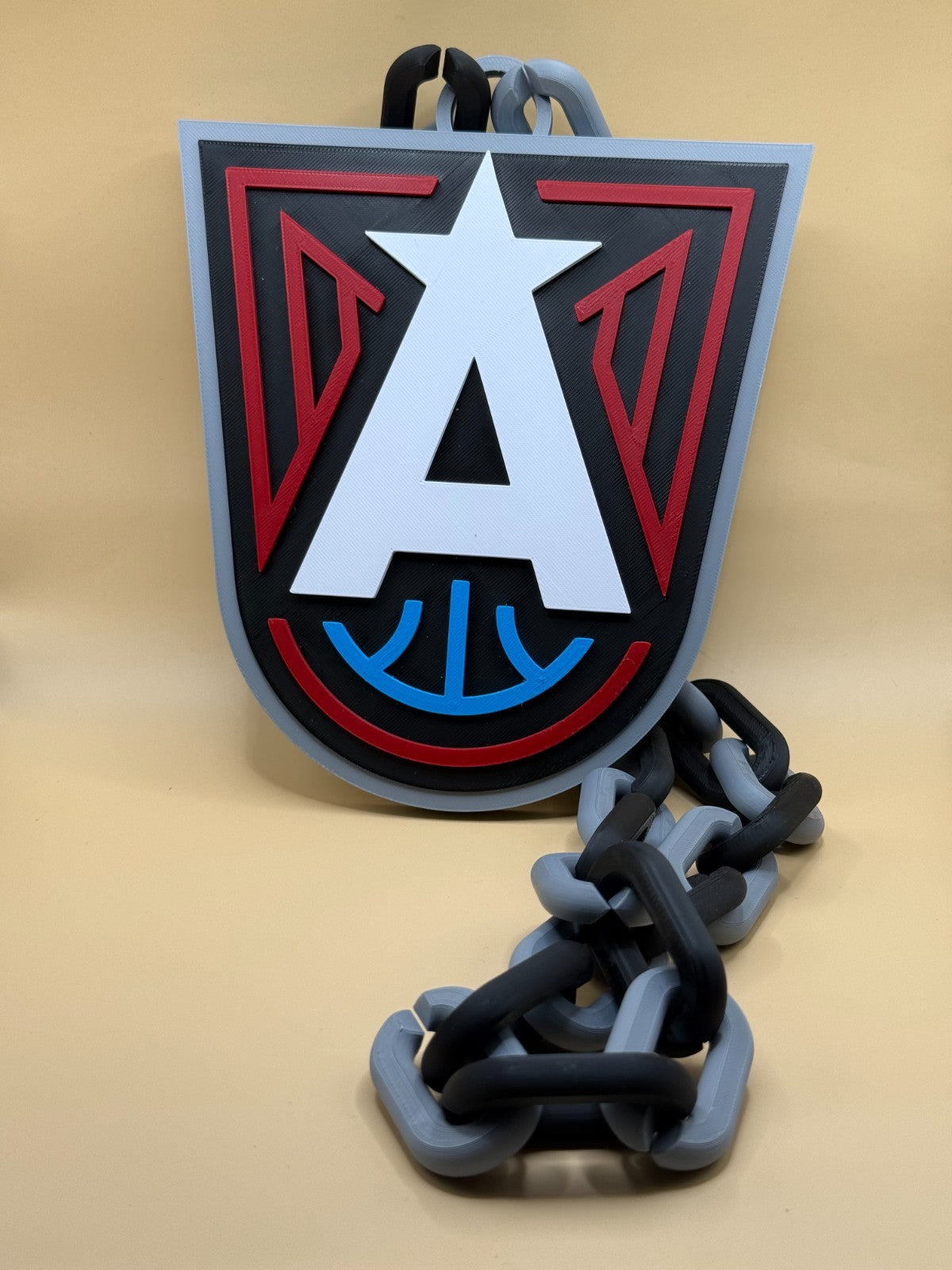 Atlanta Dream Oversized Necklace, Hype Chain WNBA HandMade 3D Printed