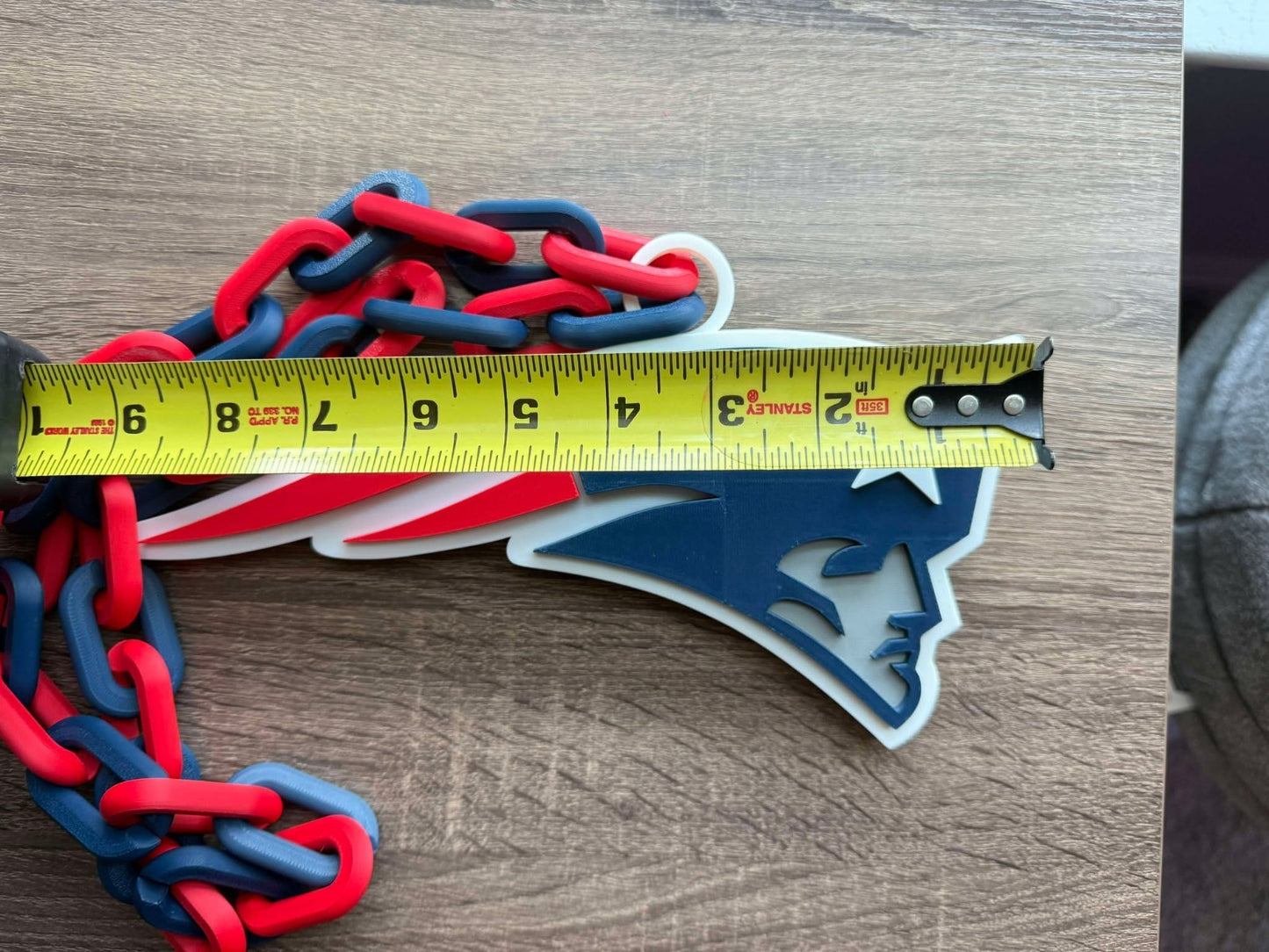 New England Patriots 3D Printed Sports Chain Necklace Hype Chain [Made To Order]