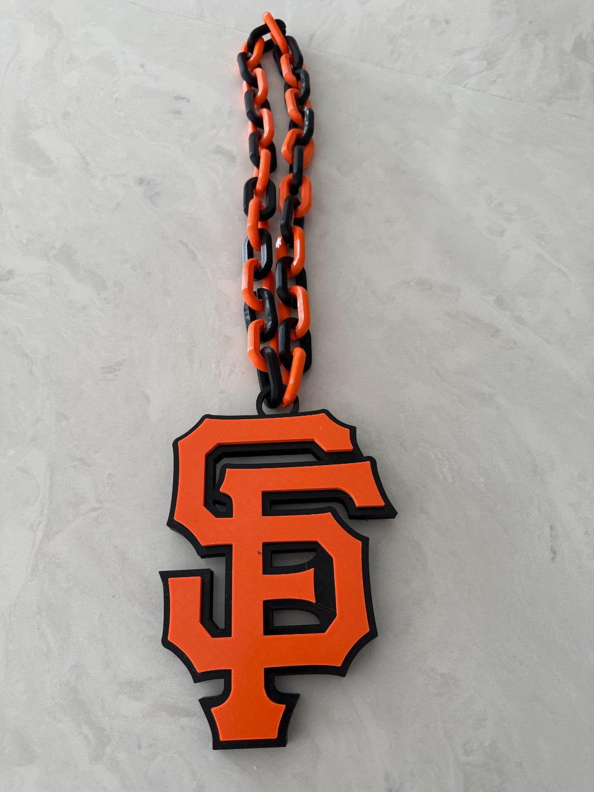 San Francisco Giants Oversized Necklace Pendant Handmade 3D Printed