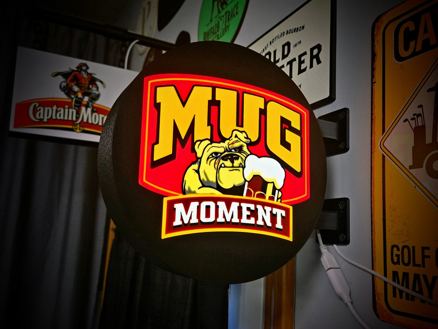 MUG ROOTBEER Moment 12 Inch Light Box LED Sign 3D Printed Wall Decor Man Cave