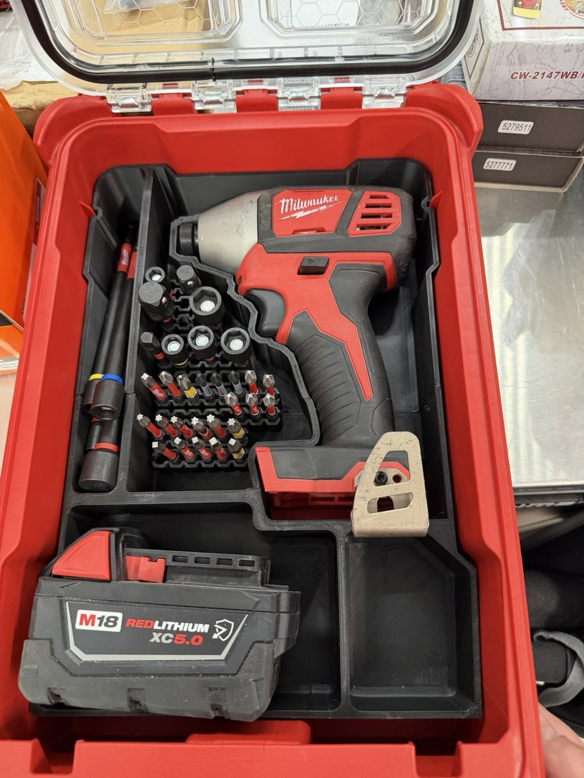 Fits Milwaukee M18 2851-20 Impact Driver PACKOUT Organizer Insert (Insert Only)