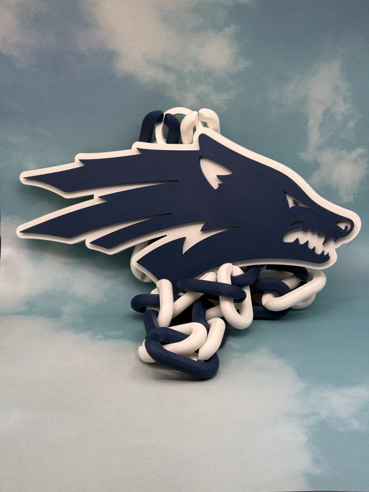 Nevada Wolf Pack Oversized Fan Necklace Hype Chain
