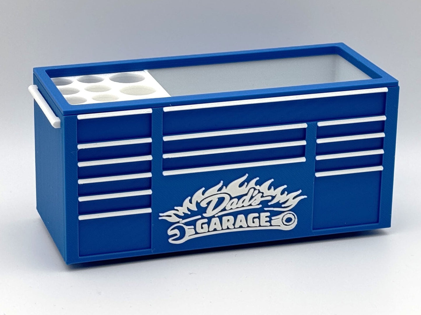 Toolbox Desk Organizer Dad's Garage | Father's Day Gift | Pen Holder | No lid