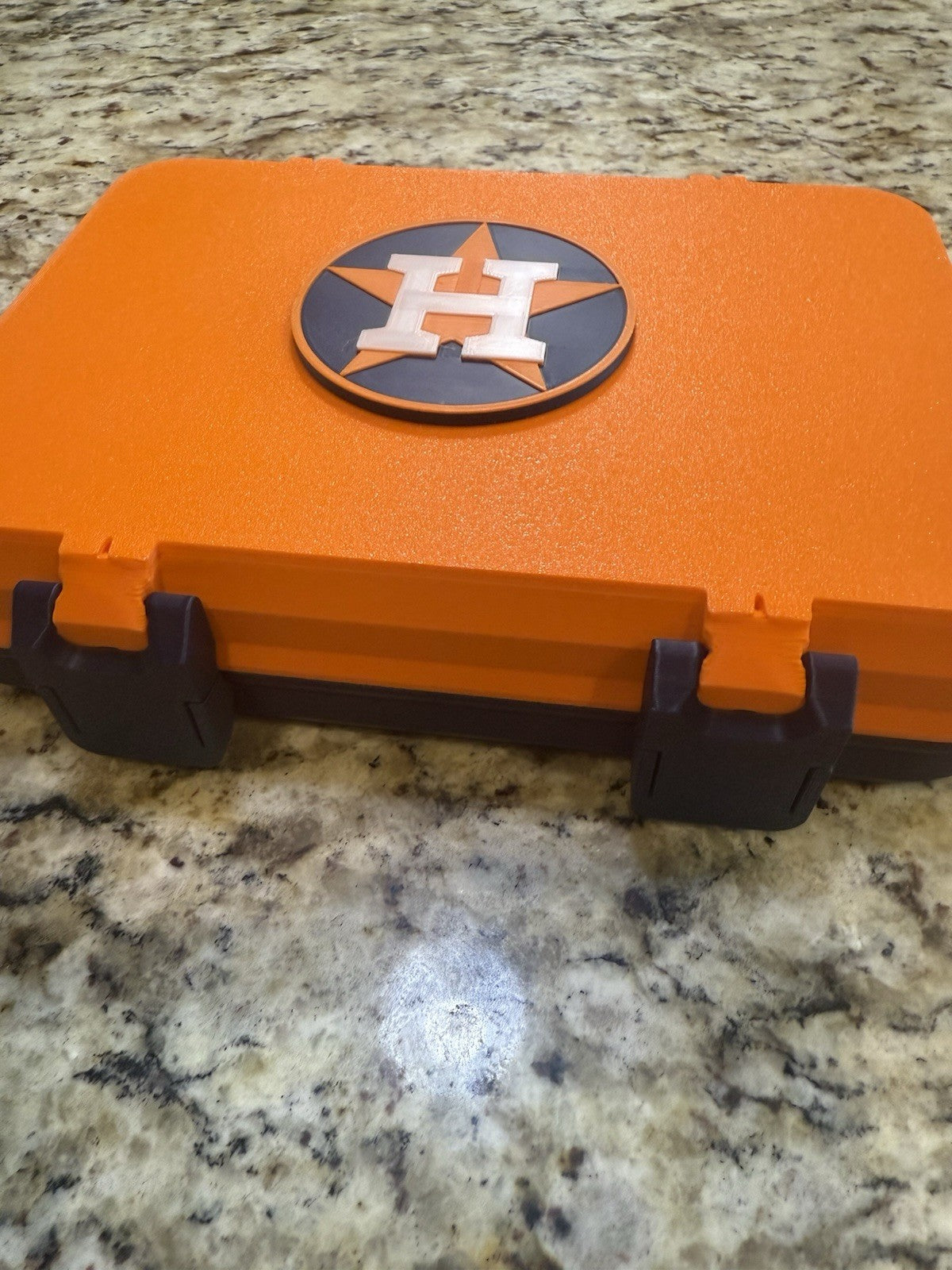 Houston Astros  golf ball box 3d printed Fits 12 golf balls. Balls not included