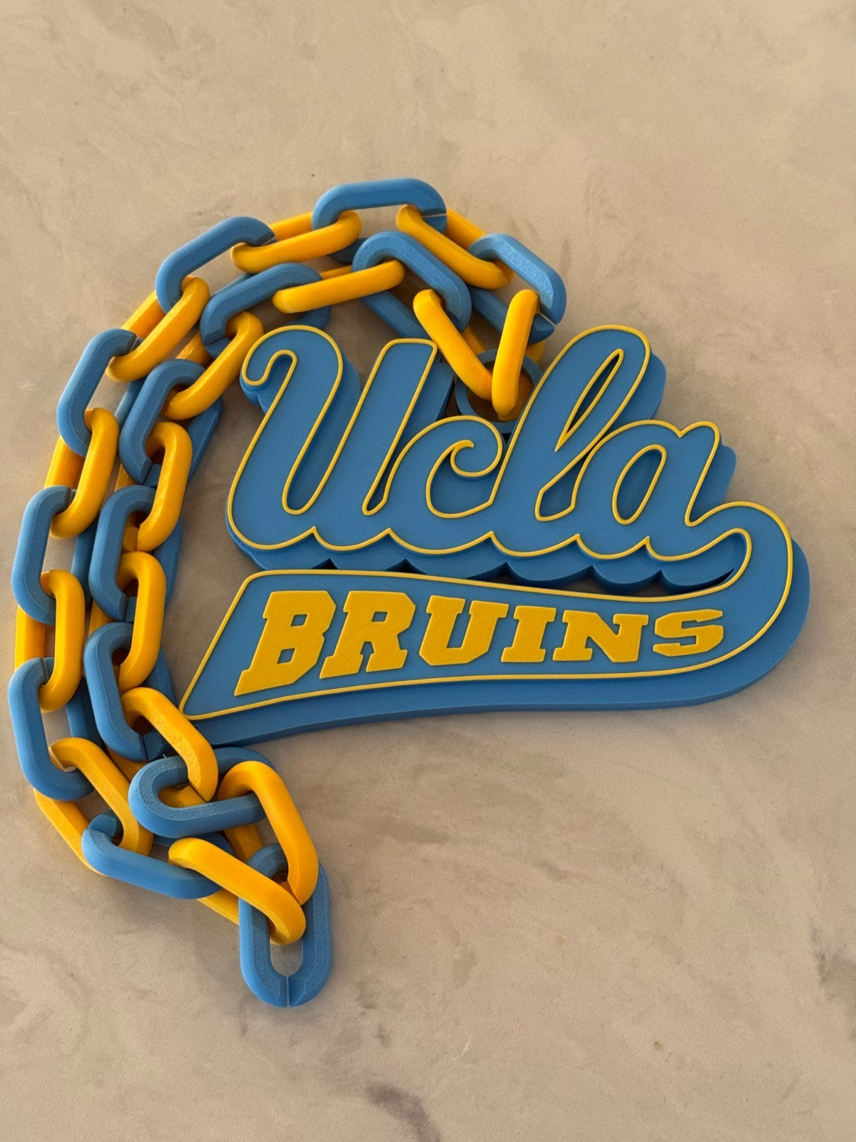 UCLA Bruins oversized Hype Cain Necklace"Let There Be Light"