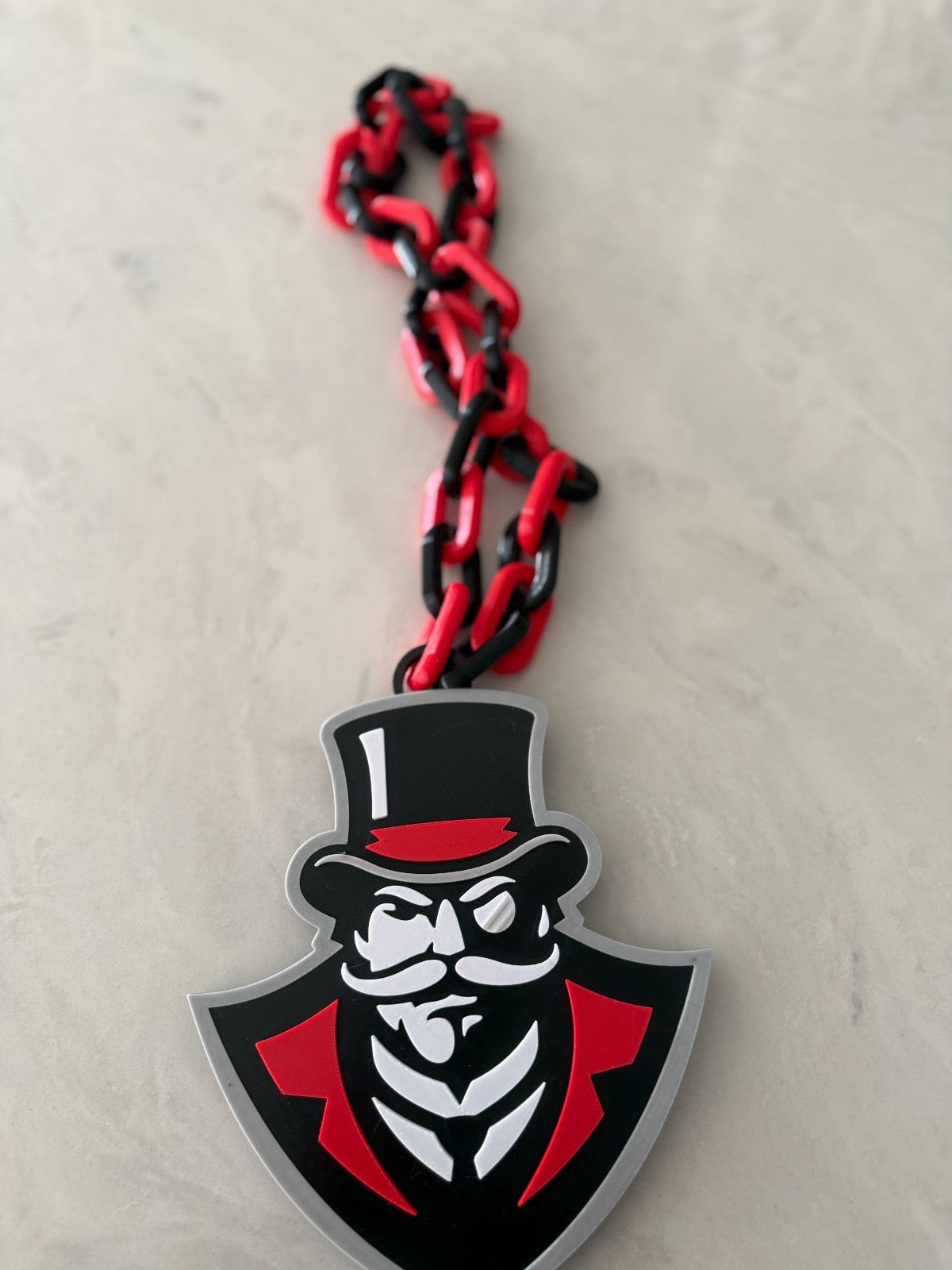 Austin Peay Governors Oversized Necklace, Fan Hype Chain, Let's Go Peay!