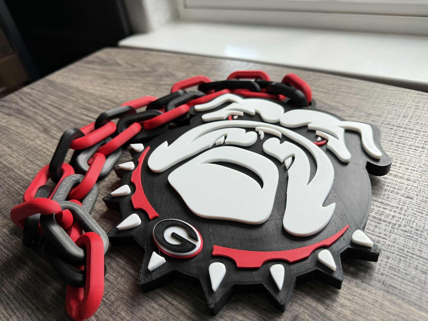 Georgia Bulldogs V2 Logo Oversized Necklace, Hype Chain [Made To Order]