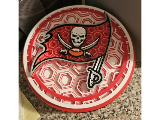 Tampa Bay Buccaneers Wall Art Or Display 3D printed Dimensional Mosaic