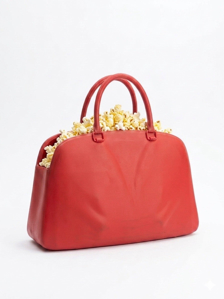 Inspired by The Devil Wears PRADA 2 Purse Pop Corn Bucket Bag Plastic Red Purse