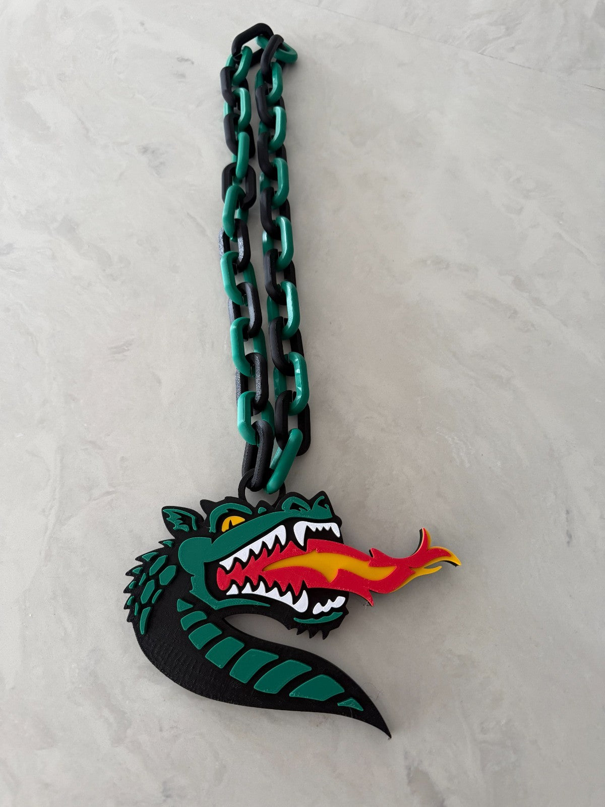 UAB Blazers Logo Necklace Turnover Chain HandMade 3D Printed